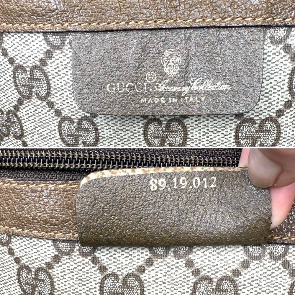 Gucci authentic XL tote bag weekender travel bag brown monogram coated canvas - Picture 15 of 16